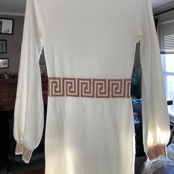 Jolie & Joy Women's Large White Long Sleeve Dress - Picture 2 of 4